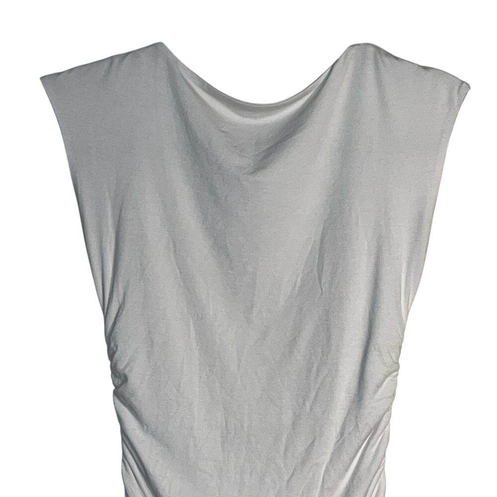 White Fox Double-Ruched Open‑Back High‑Neck Mini Dress – XS - Picture 2 of 7
